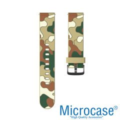 Microcase OnePlus Watch için Kamuflaj Desen Silikon Kordon Kayış - KY70