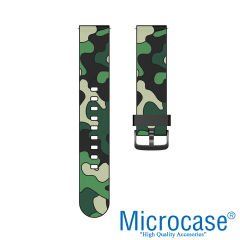 Microcase OnePlus Watch için Kamuflaj Desen Silikon Kordon Kayış - KY70