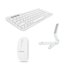 Microcase Xiaomi Redmi Pad Pro 12 inch  Tablet için Bluetooth Klavye + Mouse + Tablet Standı - AL4514 Beyaz