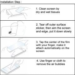 Microcase Google Pixel 3A Tempered Glass Cam Ekran Koruma
