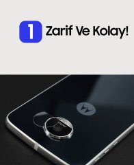 Motorola Moto Z2 Play Arka Kamera için Nano Glass TPU Koruma Film