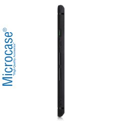 Microcase Xiaomi Black Shark 2 Pro Elektrocase Serisi Kamera Korumalı Silikon Kılıf - Siyah + Tempered Glass Cam Koruma