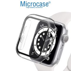 Microcase Apple Watch 8 45mm Ekran Korumalı Sert Rubber Kılıf - AL3173