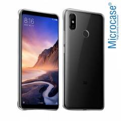 Microcase Xiaomi Mi Max 3 İnce Silikon Kılıf + Tam Kaplayan Cam