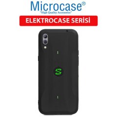 Microcase Xiaomi Black Shark 2 Pro Elektrocase Serisi Kamera Korumalı Silikon Kılıf - Siyah