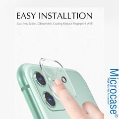 Microcase iPhone 11 3D Kamera Camı Lens Koruyucu Glass Şeffaf Night BEAT version