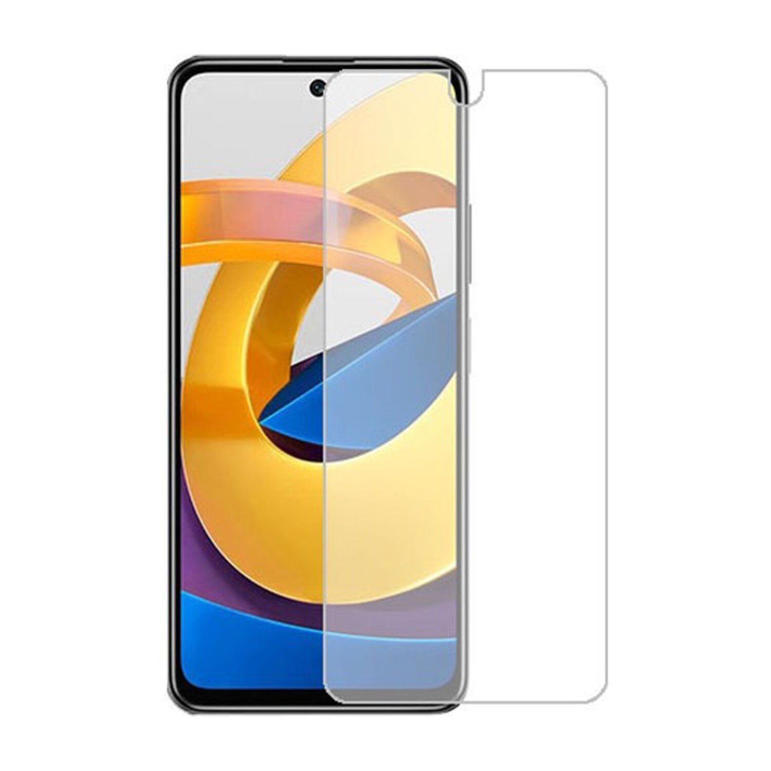 Microcase Xiaomi Poco M5 Tempered Glass Cam Ekran Koruyucu - AL3269