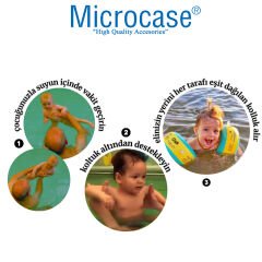 Microcase Yuvarlak Kolluk Yüzme Şişme Bebek ve Çocuklar İçin Başlangıç Seviye Yüzme Kolluğu AL3960