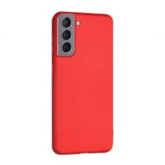 Microcase Samsung Galaxy S22 Premium Matte Silikon Kılıf - Kırmızı