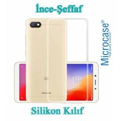 Microcase Xiaomi Redmi 6A İnce Silikon Kılıf + Tam Kaplayan Cam