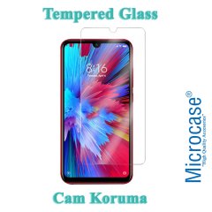 Microcase Xiaomi Redmi Note 7S Tempered Glass Cam Ekran Koruma