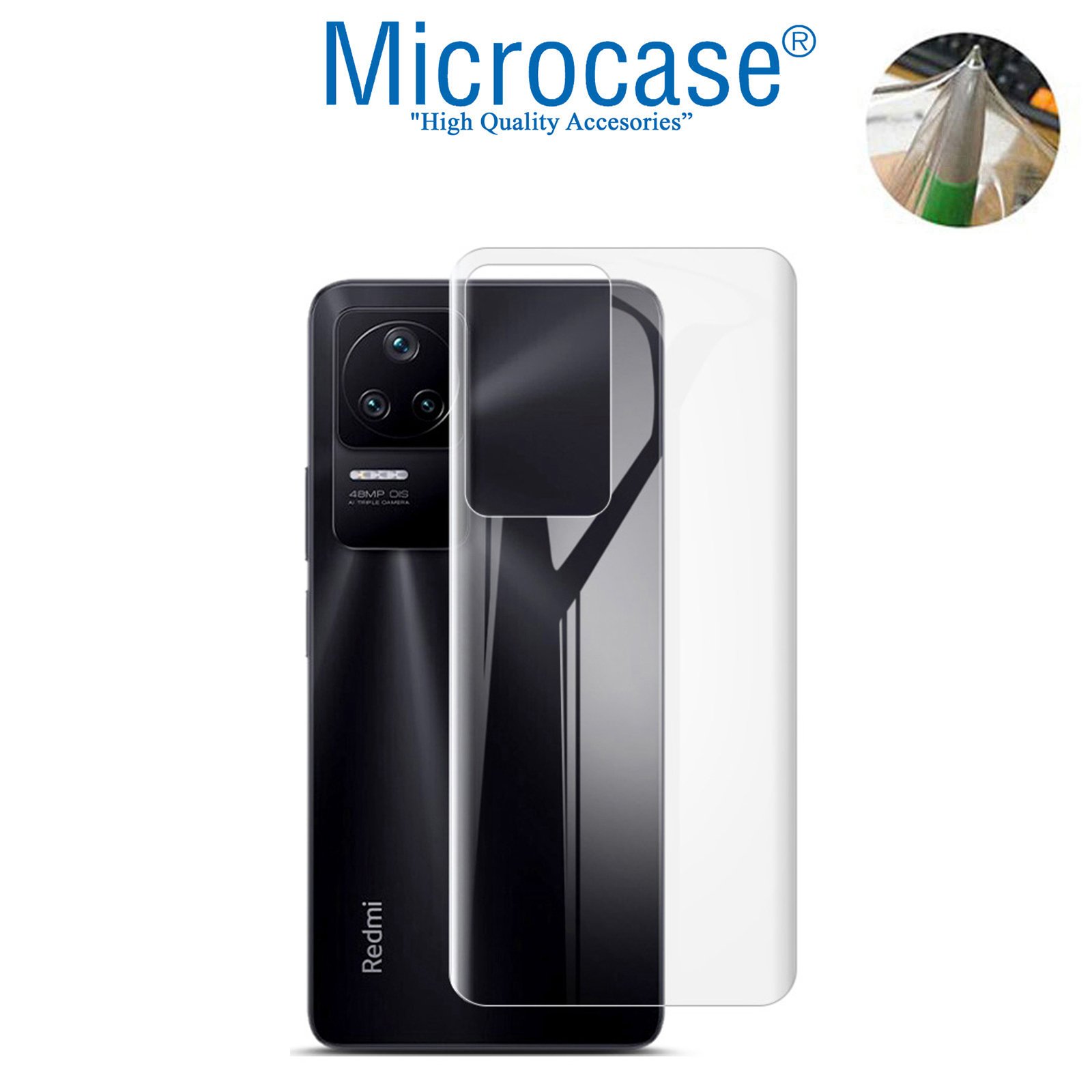 Microcase Xiaomi Poco F4 5G Full Arka Kaplama TPU Soft Koruma Filmi