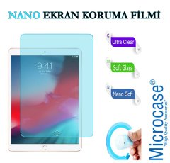 Microcase iPad Air 3.Nesil 2019 Delüx Serisi Universal Standlı Deri Kılıf - Siyah + Nano Esnek Ekran Koruma Filmi
