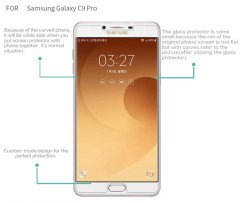 Samsung Galaxy C9 Pro Ultra İnce Silikon Kılıf + Tempered Cam