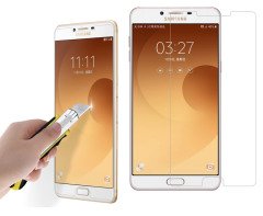 Samsung Galaxy C9 Pro Ultra İnce Silikon Kılıf + Tempered Cam