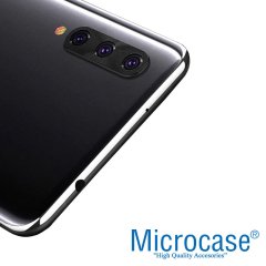 Microcase Xiaomi Mi A3 - Mi CC9e Kamera Lens Koruma Halkası - Kapalı Tasarım Siyah
