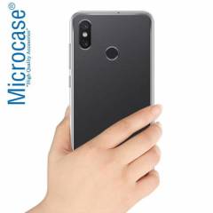 Microcase Xiaomi Mi 8 SE İnce Silikon Kılıf + Tam Kaplayan Cam