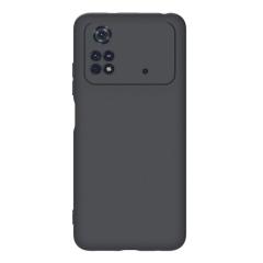 Microcase Xiaomi Poco X4 Pro 5G Matte Serisi Silikon TPU Kılıf - Siyah