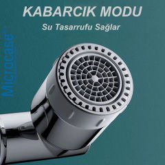 Microcase 1080 Derece Dönebilen Mutfak ve Lavabo Bataryası Akrobat Musluk Ucu AL4502