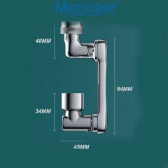 Microcase 1080 Derece Dönebilen Mutfak ve Lavabo Bataryası Akrobat Musluk Ucu AL4502