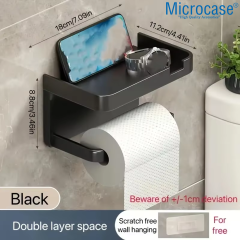 Microcase Duvara Monte Yapışkanlı Tuvalet Kağıdı Askılığı Ve Telefon Tutucu - AL5276