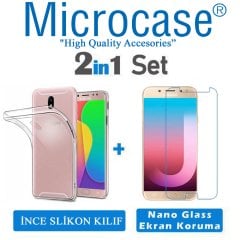 Microcase Samsung Galaxy J7 Pro 2018 0.2 mm Silikon Kılıf + CAM