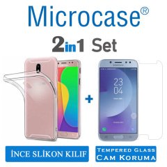 Microcase Samsung Galaxy J7 Pro 2018 0.2 mm Silikon Kılıf + CAM