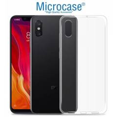 Microcase Xiaomi Mi 8 İnce Silikon Kılıf + Tam Kaplayan Cam