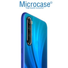 Microcase Xiaomi Redmi Note 8 Kamera Lens Koruma Halkası - Açık Tasarım Siyah