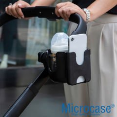 Microcase Bisiklet Bebek Arabası için Şişe Biberon Bardak ve Telefon Tutucu - AL4005