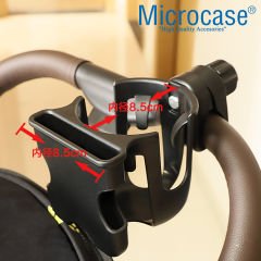 Microcase Bisiklet Bebek Arabası için Şişe Biberon Bardak ve Telefon Tutucu - AL4005