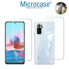 Microcase Xiaomi Redmi Note 10 Full Ön Arka Kaplama TPU Soft Koruma Filmi