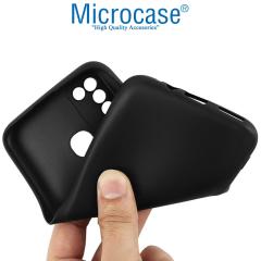 Microcase Infinix Hot 10 Play Matte Serisi Silikon TPU Kılıf - Siyah