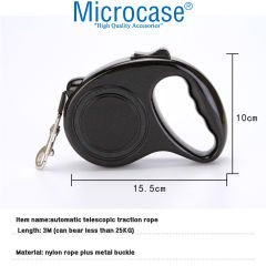 Microcase Köpekler İçin 3 Metre Tuş Kontrollü Uzayan Köpek Tasması AL3986