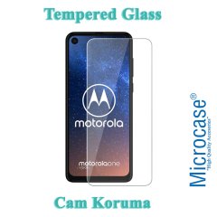 Microcase Motorola Moto One Vision Tempered Glass Cam Koruma