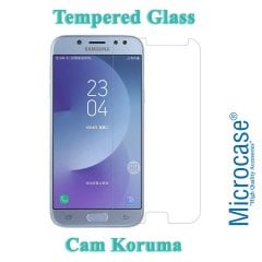 Microcase Samsung J7 Pro 2018 Tempered Glass Cam Ekran Koruma