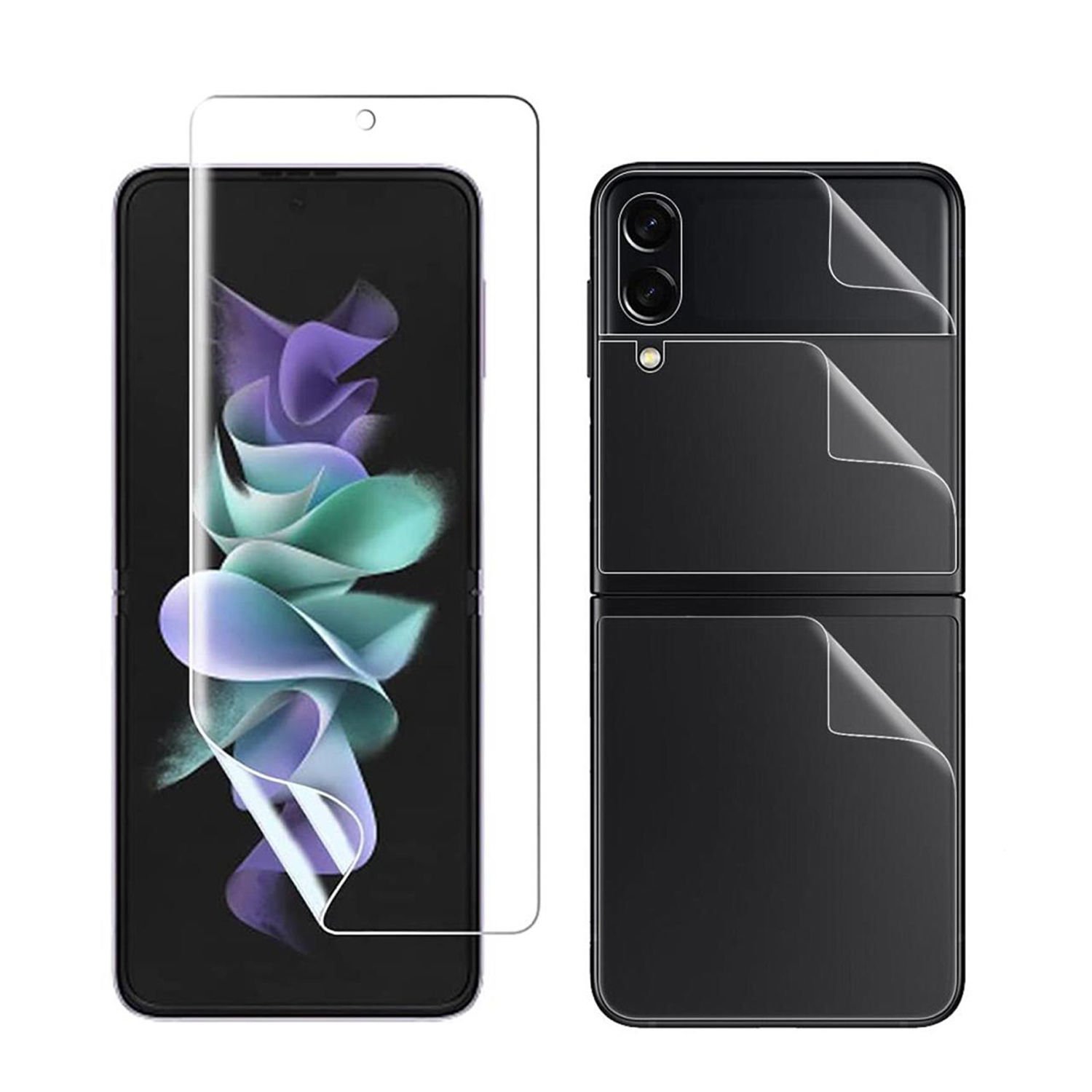 Microcase Samsung Galaxy Z Flip4 Hydrogel Esnek Ön Arka Koruma Filmi