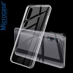 Microcase Xiaomi Mi 10 İnce 0.2 mm Soft Silikon Kılıf - Şeffaf
