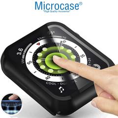 Microcase Apple Watch 7 45mm Ekran Korumalı Sert Slim Rubber Kılıf - Rose Gold