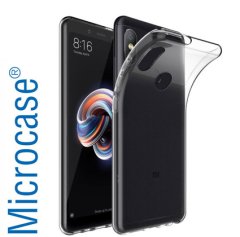 Microcase Redmi Note 5 Pro İnce Silikon Kılıf + Tam Kaplayan Cam