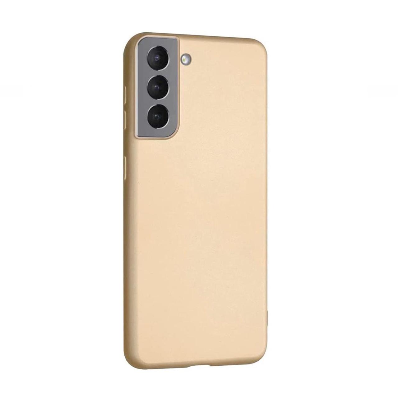 Microcase Samsung Galaxy S22 Plus Premium Matte Silikon Kılıf - Gold
