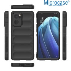 Microcase Oppo Reno 7 5G Miami Serisi Darbeye Dayanıklı Silikon Kılıf - Koyu Gri