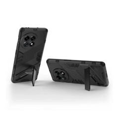 Microcase Oneplus Ace 2 Pro Matrix Serisi Armor Standlı Perfect Koruma Kılıf - Siyah AL3416
