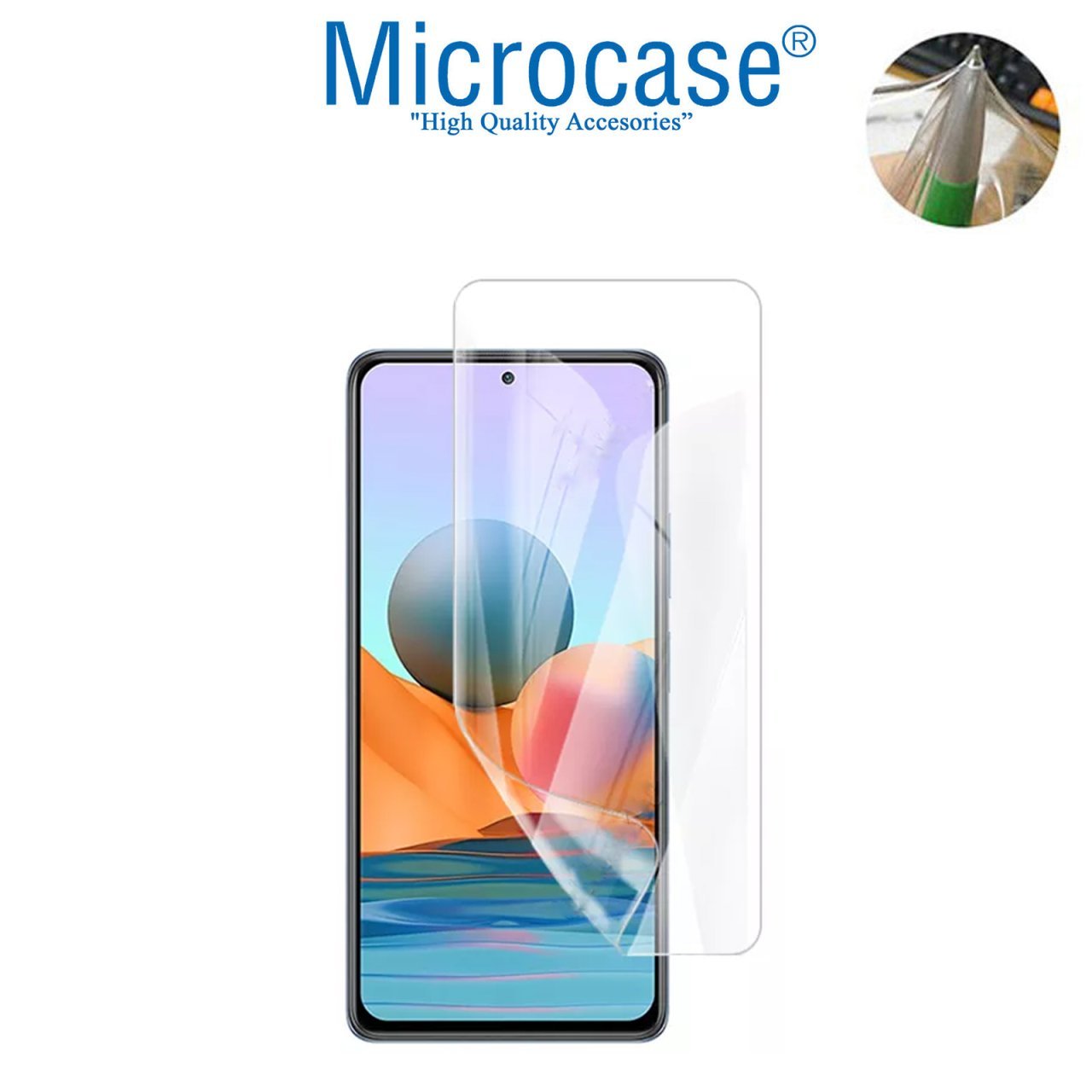 Microcase Xiaomi Redmi Note 10 Pro Max Full Ön Kaplama TPU Soft Koruma Filmi