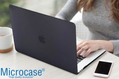 Microcase Macbook Pro 13 A1989 Touch Bar 2018 - Macbook Pro 13 2019 A2159 Shell Rubber Kapak Kılıf Siyah