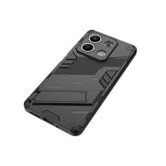 Microcase Xiaomi Redmi Note 13 / Note 13 Pro global Matrix Serisi Armor Standlı Perfect Koruma Kılıf - Siyah AL3416