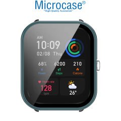Microcase Amazfit GTS 4 Mini Ekran Korumalı Sert Rubber Kılıf - AL3173