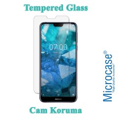 Microcase Nokia 7.1 Tempered Glass Cam Ekran Koruma