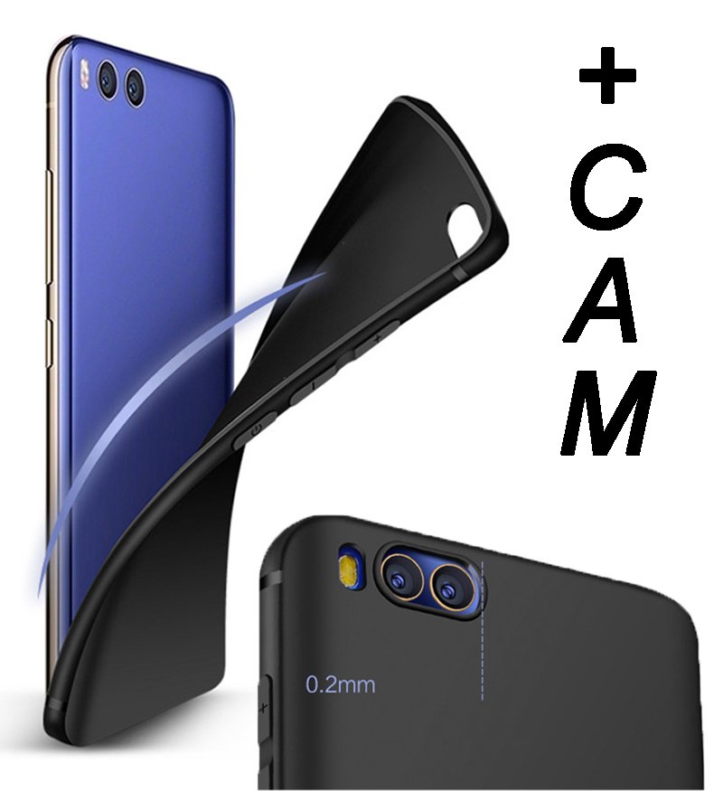 Xiaomi Mi Note 3 Elektrocase Silikon TPU Kılıf + Tempered Cam