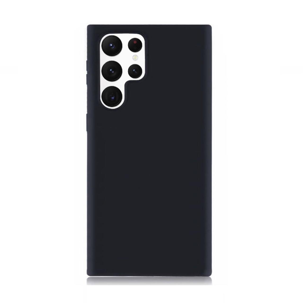 Microcase Samsung Galaxy S22 Ultra Premium Matte Silikon Kılıf - Siyah